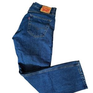 Levi's Men's Dark Blue Straight Jeans